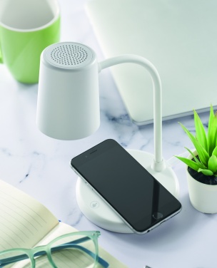 Logo trade promotional product photo of: Wireless charger, lamp speaker