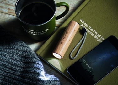 Logotrade business gifts photo of: Beech wood rechargeable torch