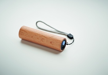 Logotrade advertising product image of: Beech wood rechargeable torch