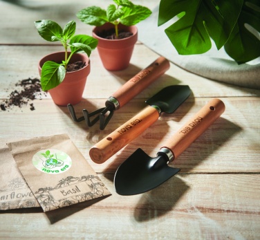 Logo trade corporate gift photo of: 3 garden tools  in RPET pouch