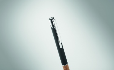 Logotrade promotional products photo of: Ballpoint pen made of aluminum with a cork grip