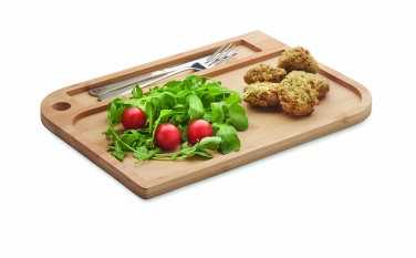 Logo trade promotional giveaways picture of: Meal plate in bamboo