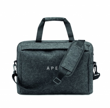 Logo trade corporate gifts picture of: 15 inch RPET felt laptop bag