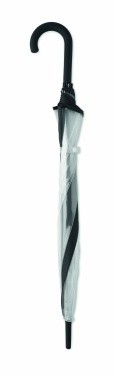 Logo trade promotional giveaways image of: Transparent 23 inch manual open umbrella