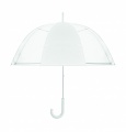 Transparent 23 inch manual open umbrella, White