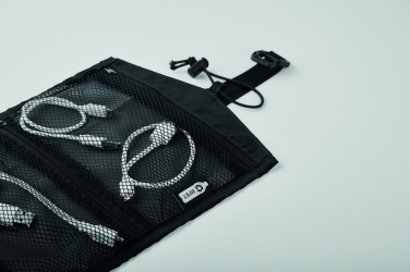 Logo trade promotional items picture of: 210RPET travel cable organizer