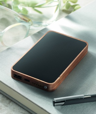 Logo trade promotional gifts picture of: Wireless 4000 mAh Power bank