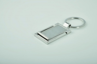 Logo trade business gift photo of: Metal key ring phone stand Seinajoki
