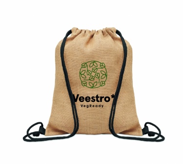 Logo trade promotional product photo of: Jute drawstring bag