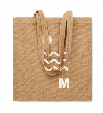 Logotrade promotional giveaway picture of: Jute long handled shopping bag