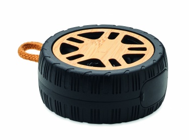 Logo trade promotional items image of: Wireless speaker tire shaped