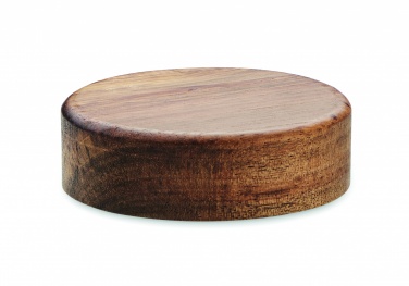 Logotrade advertising products photo of: Wireless charger in acacia 15W