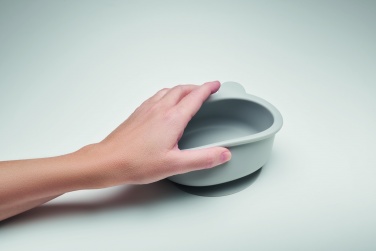 Logo trade promotional giveaways image of: Silicone spoon, bowl baby set