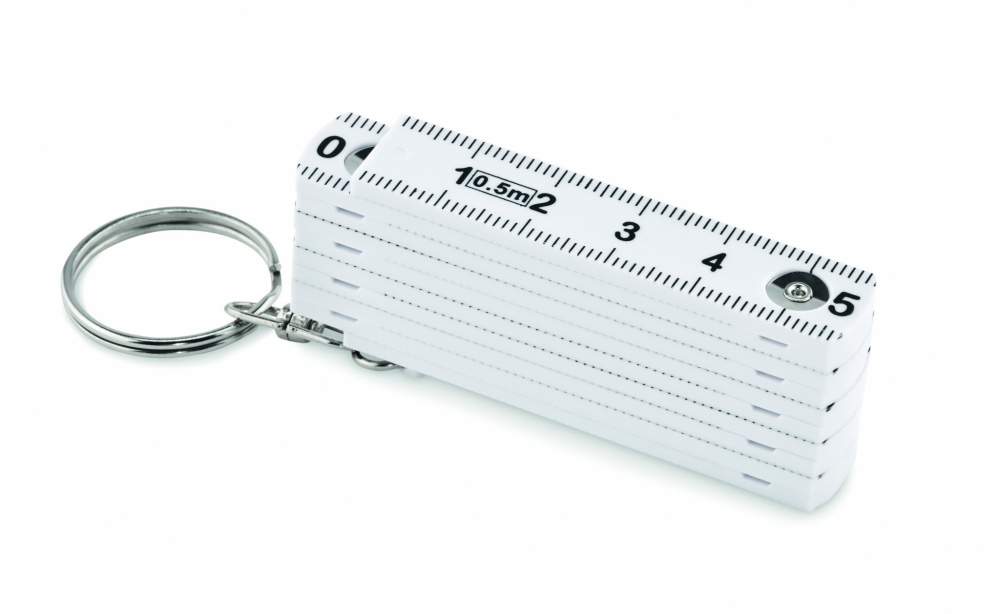Logotrade promotional item image of: Carpenters ruler key ring 50cm Kotka