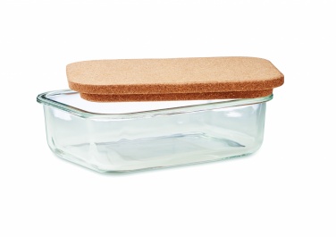 Logo trade promotional items image of: Glass lunch box with cork lid