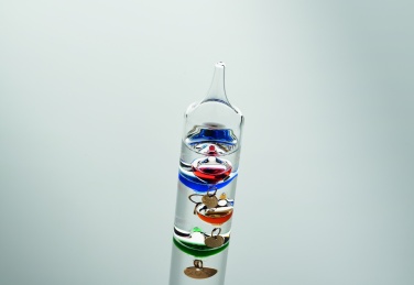 Logo trade promotional merchandise image of: Galileo thermometer glass 28cm