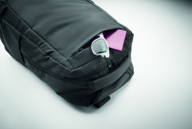 Logotrade promotional gift picture of: A portable backpack trolley with wheels, made of 600D RPET polyester