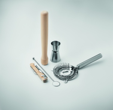 Logo trade advertising product photo of: 5 piece cocktail kit in pouch.