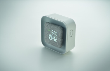 Logo trade promotional gift photo of: Recycled ABS/RPET alarm clock Stuttgart