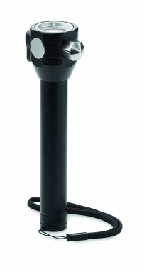 Logotrade promotional gifts photo of: 3-in-1 aluminum flashlight with an emergency hammer and seatbelt cutter, customizable with printing