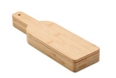 Logo trade promotional giveaways image of: Bottle shaped wine set