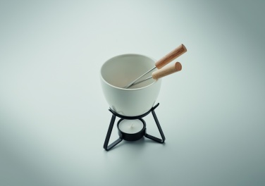 Logotrade promotional item picture of: Ceramic fondue set 240 ml