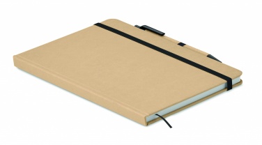 Logo trade promotional merchandise image of: Caratil A5 notebook in recycled carton