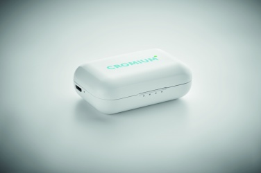 Logotrade promotional giveaways photo of: TWS earbuds with charging base