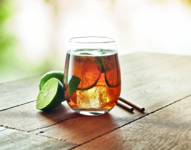 Logo trade business gifts image of: Stemless glass in gift box