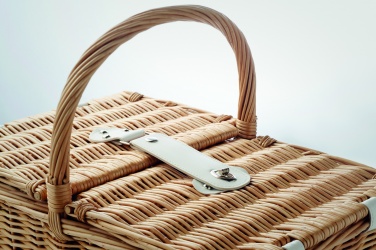 Logotrade business gift image of: Wicker picnic basket 4 people