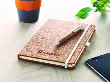 Logotrade business gifts photo of: A5 cork notebook with pen