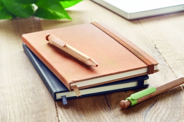 Logotrade corporate gift image of: Recycled Leather A5 notebook