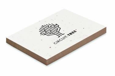 Logo trade promotional gift photo of: Grass/seed paper memo pad