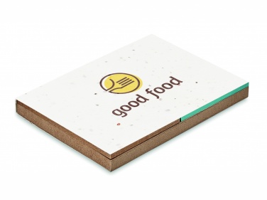 Logotrade corporate gift picture of: Grass/seed paper memo pad