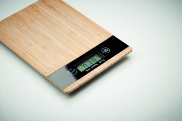 Logo trade promotional items picture of: Bamboo digital kitchen scales