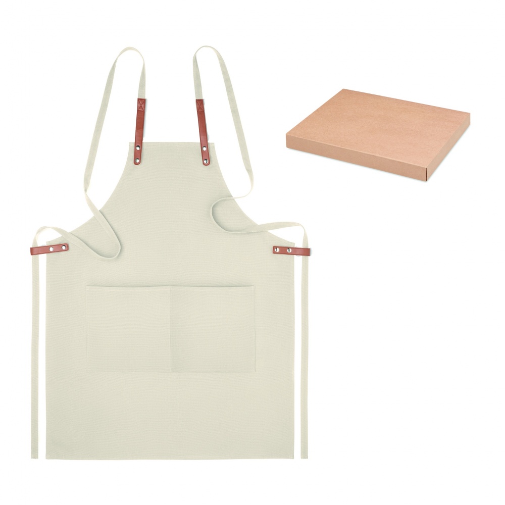 Logo trade promotional giveaways image of: Organic cotton apron 340 gr/m²