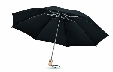 Logo trade corporate gifts image of: 23 inch 190T RPET umbrella