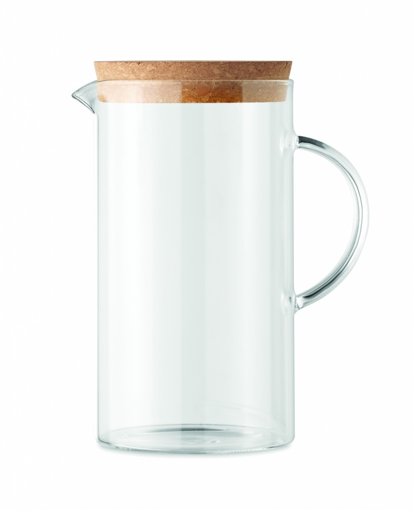 Logo trade promotional merchandise picture of: Borosilicate glass decanter 1L