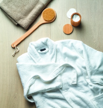 Logo trade promotional merchandise photo of: Bathrobe organic cotton XL/XXL