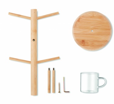 Logo trade promotional gifts picture of: Bamboo cup set holder