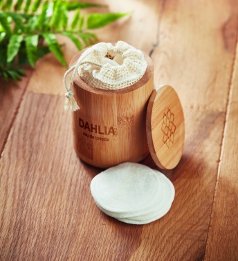 Logo trade corporate gifts picture of: Bamboo fibre cleansing pad set