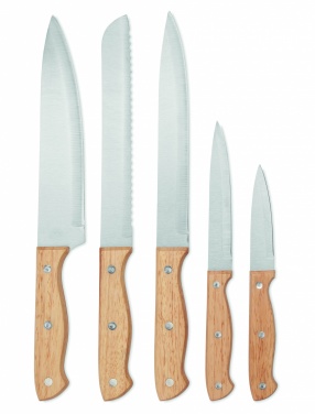 Logotrade promotional product image of: 5 piece knife set in base