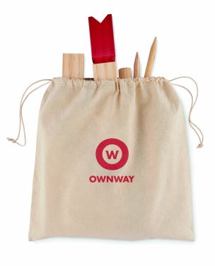 Logo trade promotional items image of: Pinewood outdoor throwing game