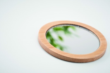 Logotrade corporate gift image of: Bamboo make-up mirror