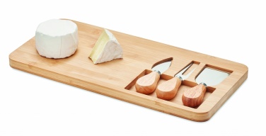 Logotrade corporate gifts photo of: Bamboo Cheese board set Leipzig