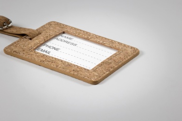 Logo trade promotional giveaway photo of: Cork luggage tag