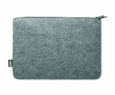 Logo trade promotional giveaway photo of: RPET felt zipped laptop bag