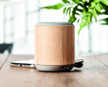 Logotrade business gift image of: 5.3 wireless bamboo speaker
