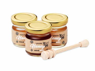 Logotrade promotional giveaway picture of: Set of 3 wildflower honey