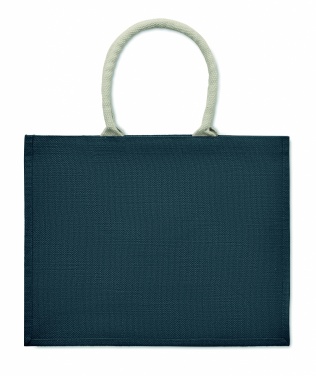 Logo trade promotional items image of: Jute bag with cotton handle